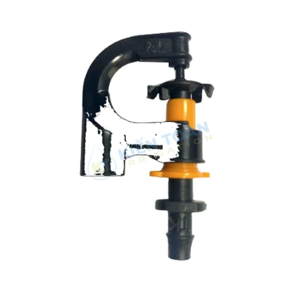 Béc tưới phun mưa G5 cải tiến 4 cỡ 30/60/90/120 L/h - chân cắm, kèm van, đuôi gài 6mm