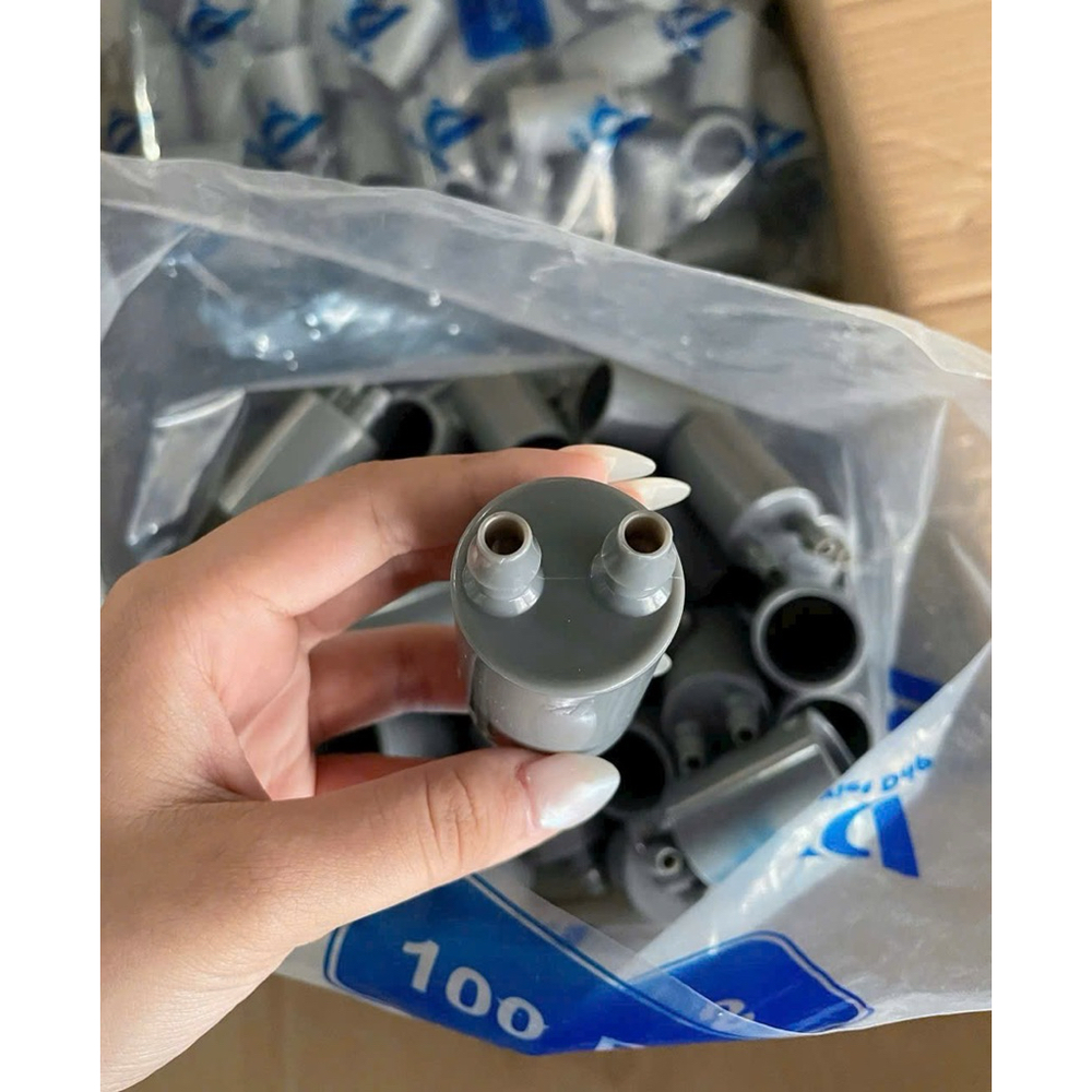 Bít PVC 21 nối 2 đầu ống LDPE 7mm - ảnh thực tế sản phẩm