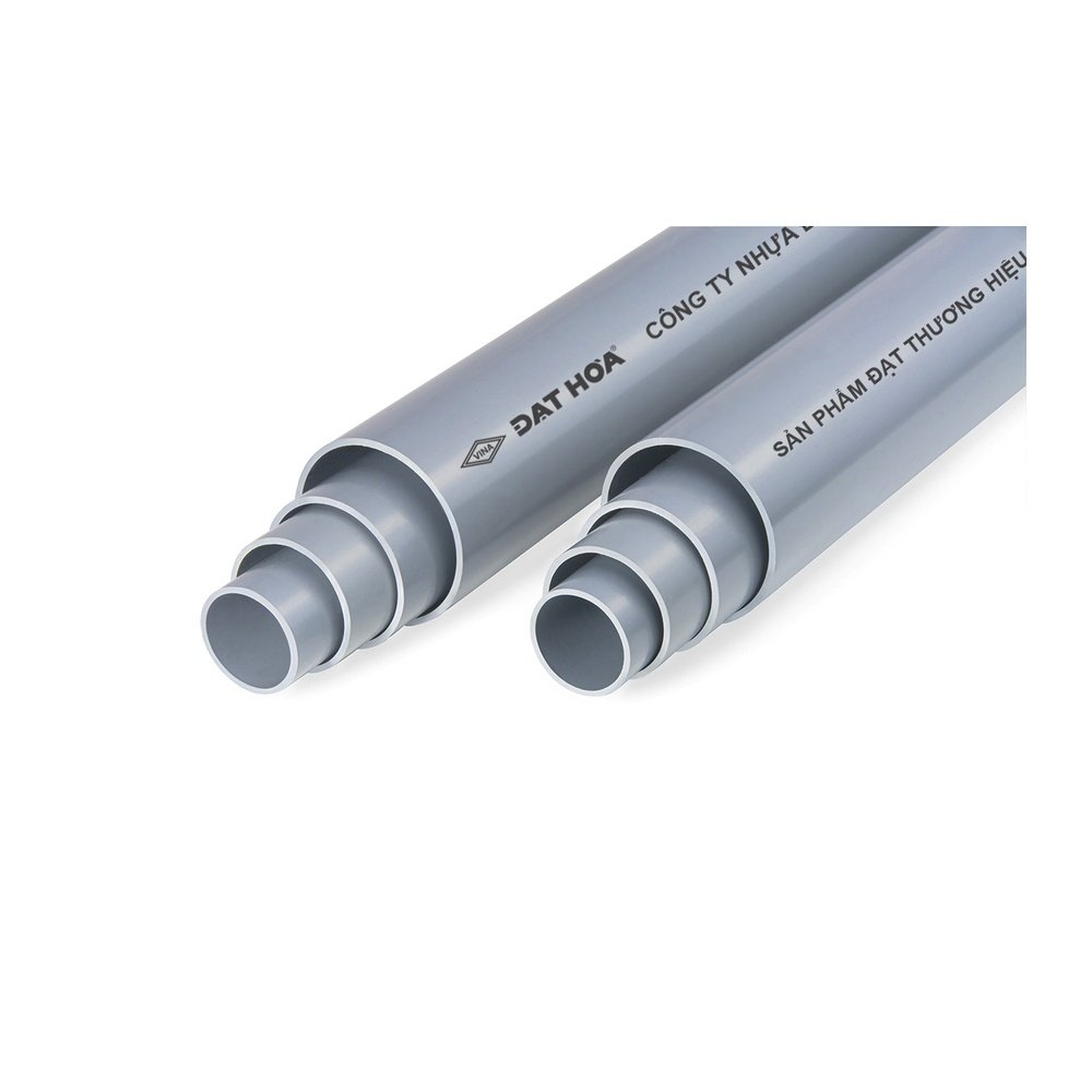 Ống uPVC Đạt Hòa - ống nước cứng đầu loe, màu xám