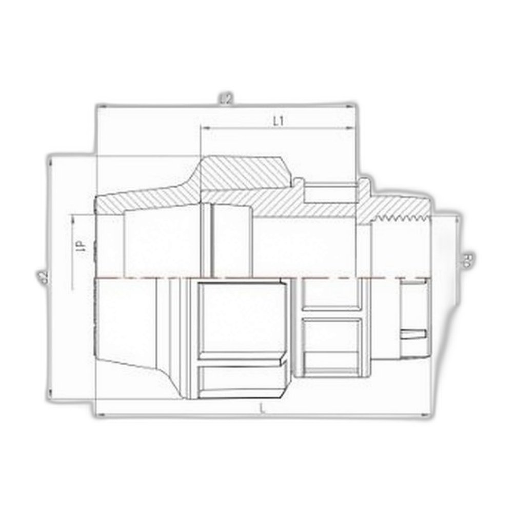 mang-song-ren-trong-hdpe-4 Bản vẽ kỹ thuật măng sông một đầu ren trong HDPE (Female Adaptor)