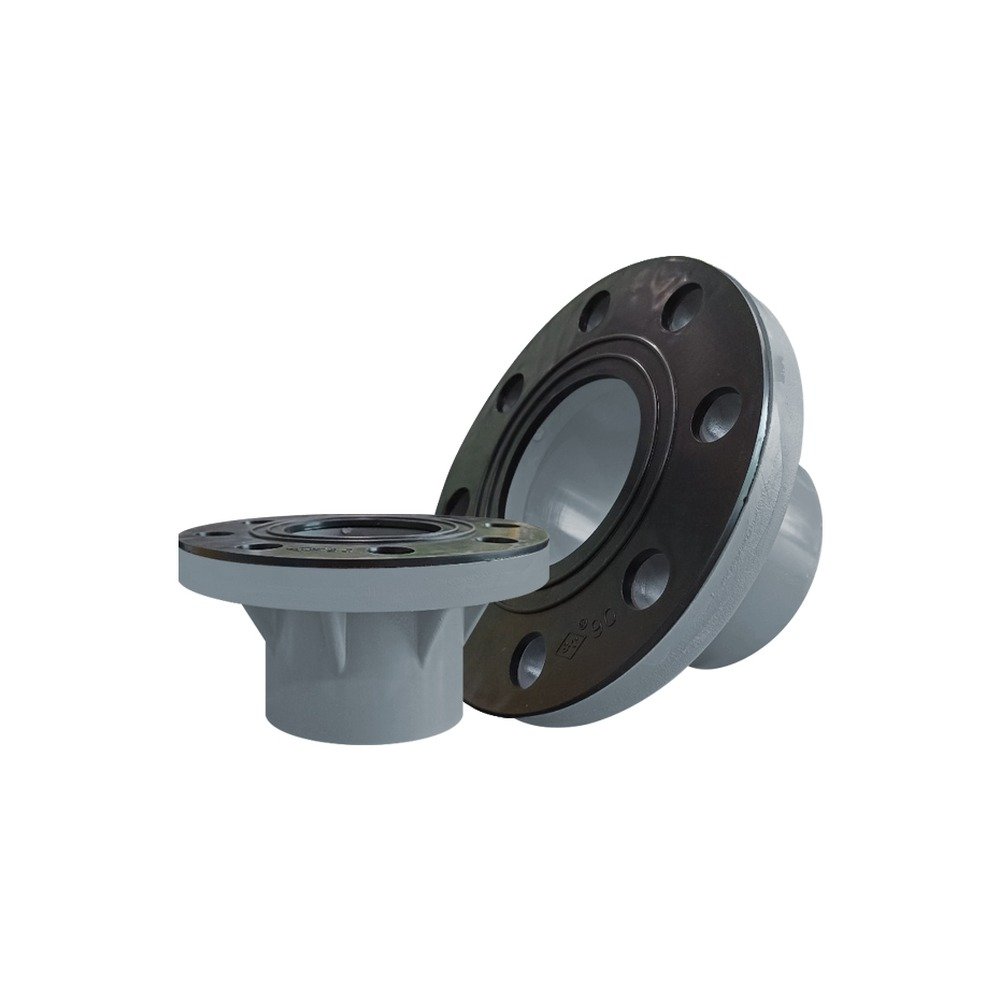 Mặt bích uPVC - mặt bích nối ống nước phi 49 đến 250 (có ron, bulong)
