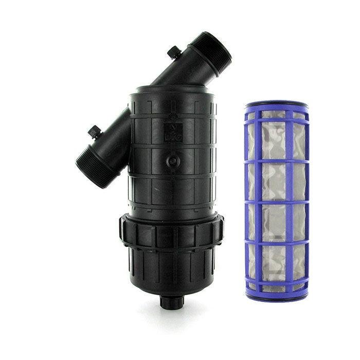 Bộ lọc đĩa tưới và lõi lọc trên nền trắng