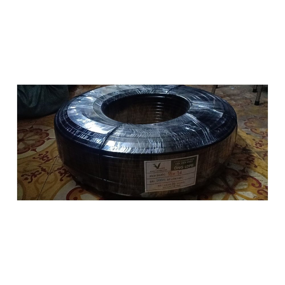 Ống LDPE 16mm 16x1.4 chuyên ống nhánh phun BVTV