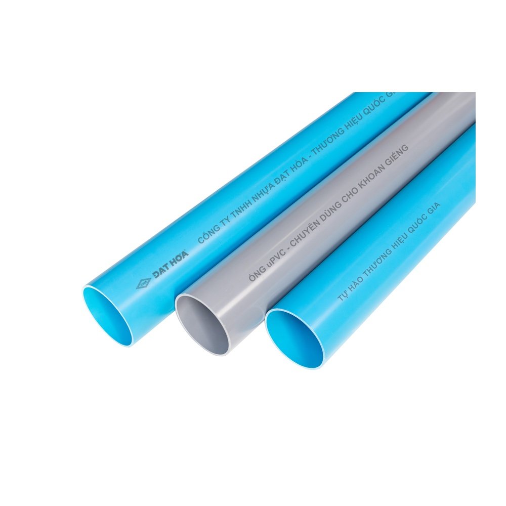 Ống lọc giếng uPVC Đạt Hòa - ống lọc khoan giếng, màu xanh và xám