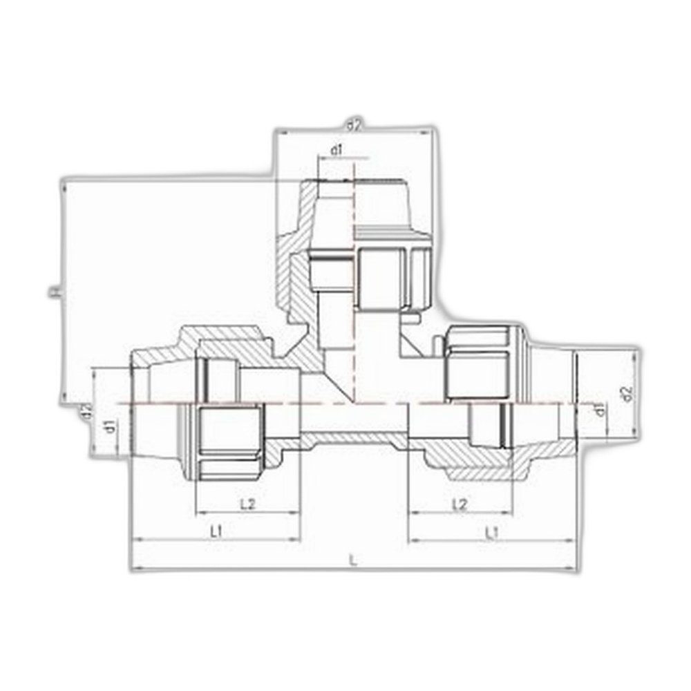te-deu-hdpe-siet-ron-3-2 Bản vẽ kỹ thuật tê đều HDPE khớp siết ron (kích thước L, L1, L2, H)