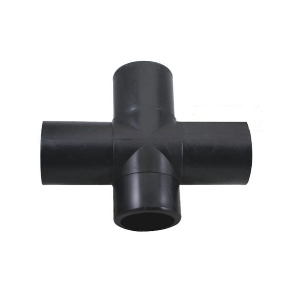 Tứ thông HDPE hàn nối đầu PN16 - chữ thập chia 4 nhánh ống HDPE